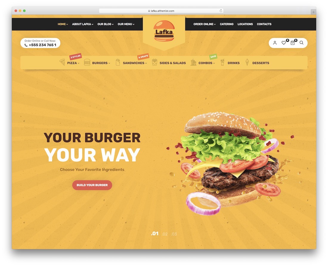 tema de restaurante lafka wordpress