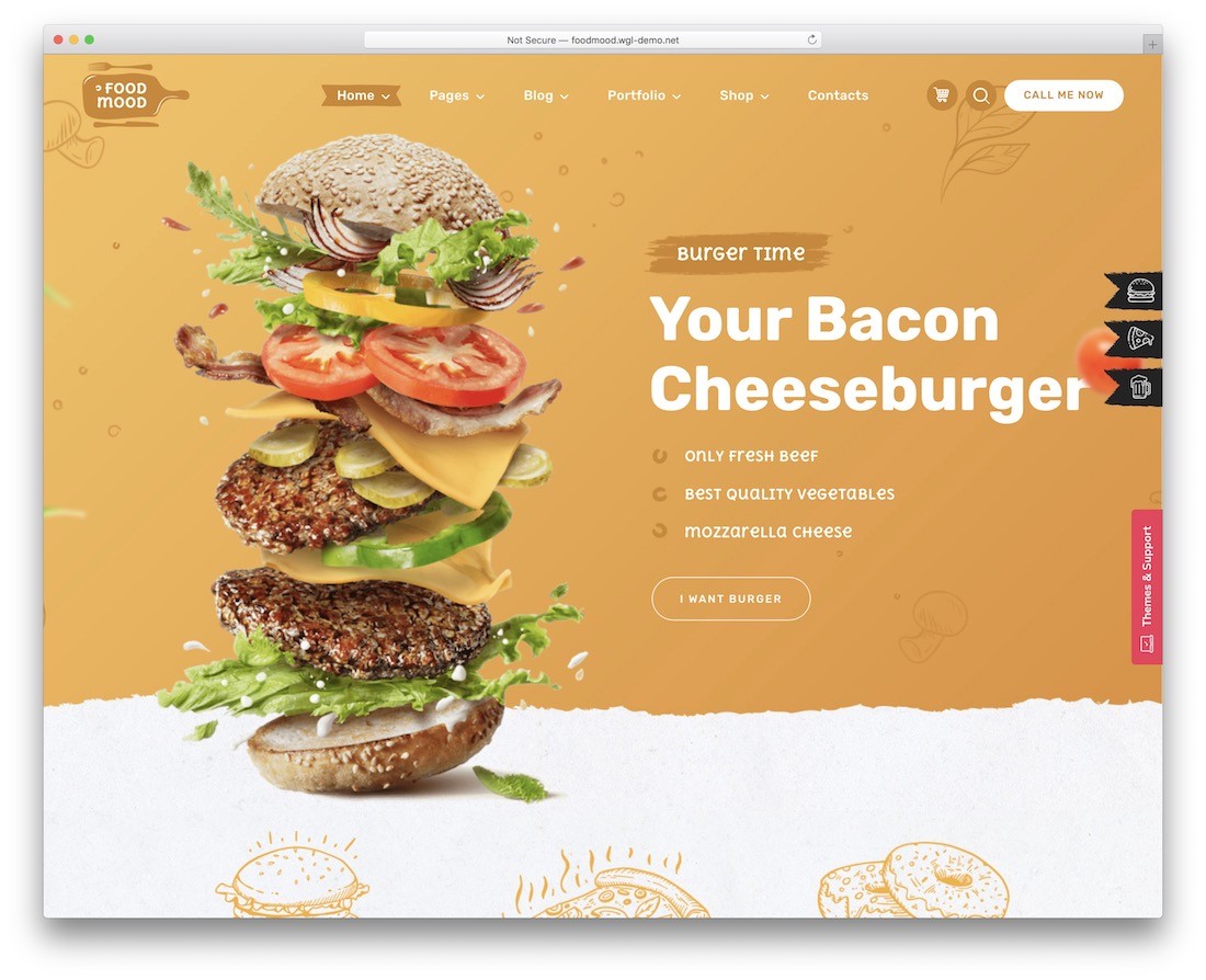 tema de restaurante wordpress foodmood