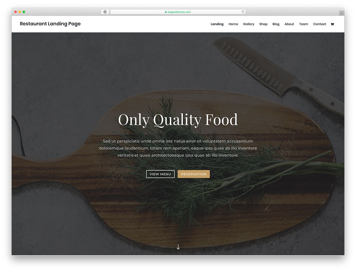 tema WordPress de restaurante