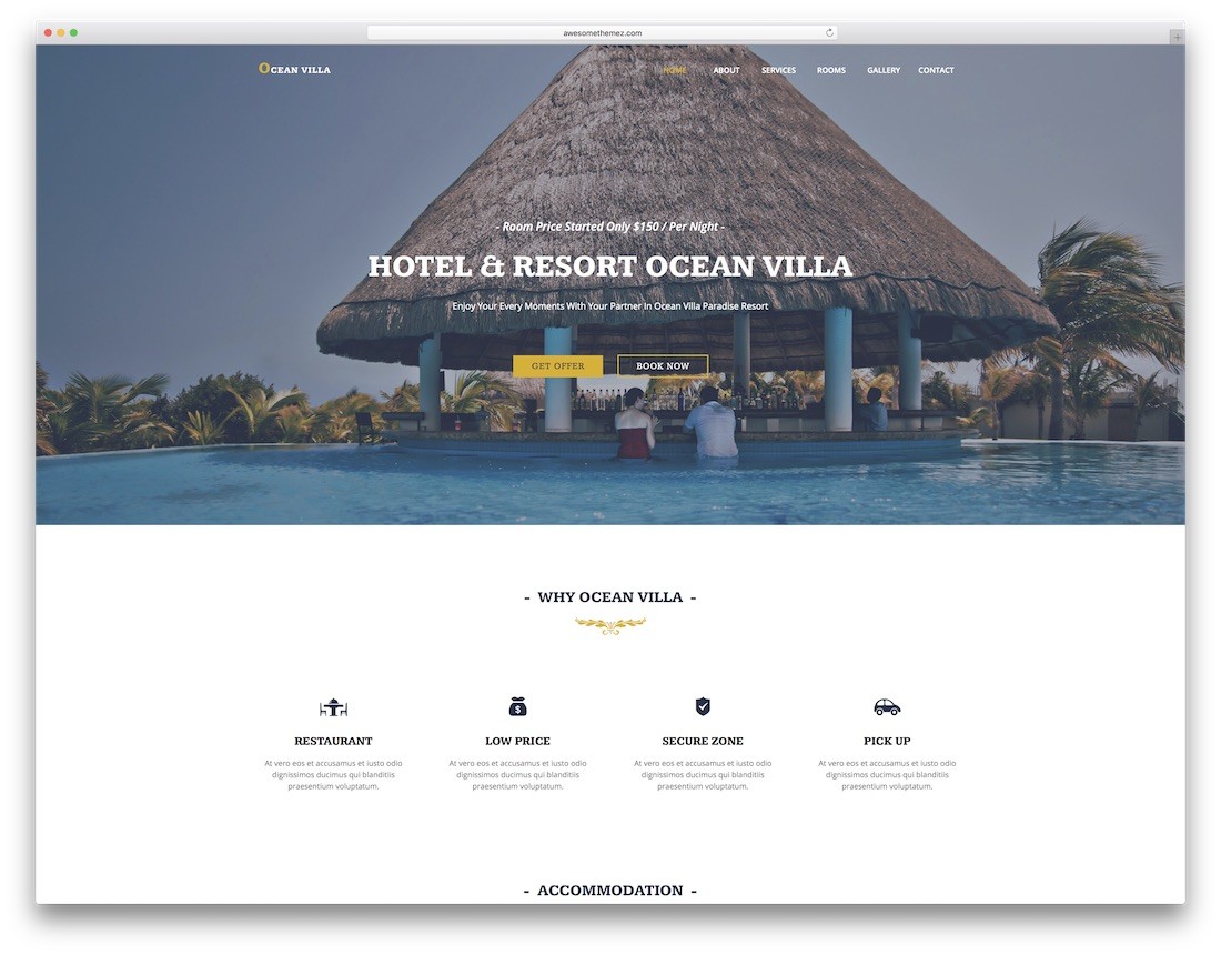 templat adobe muse villa laut