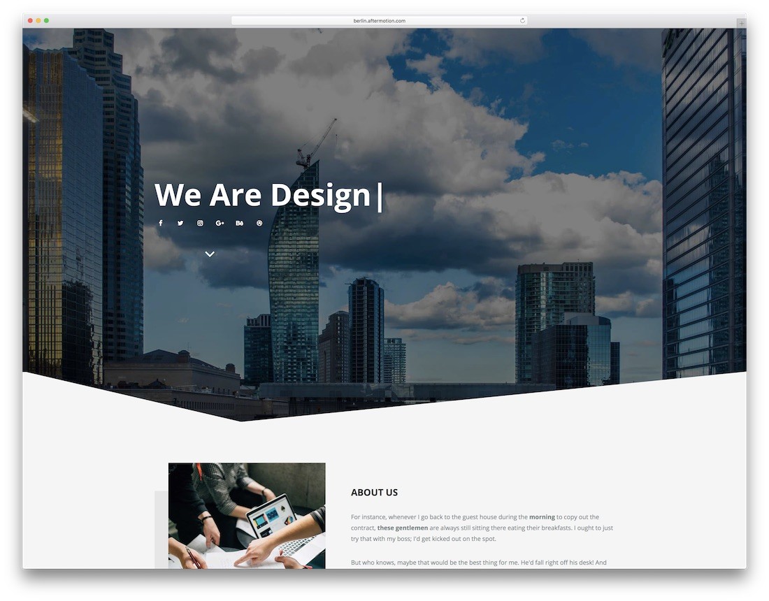 berlin adobe muse template