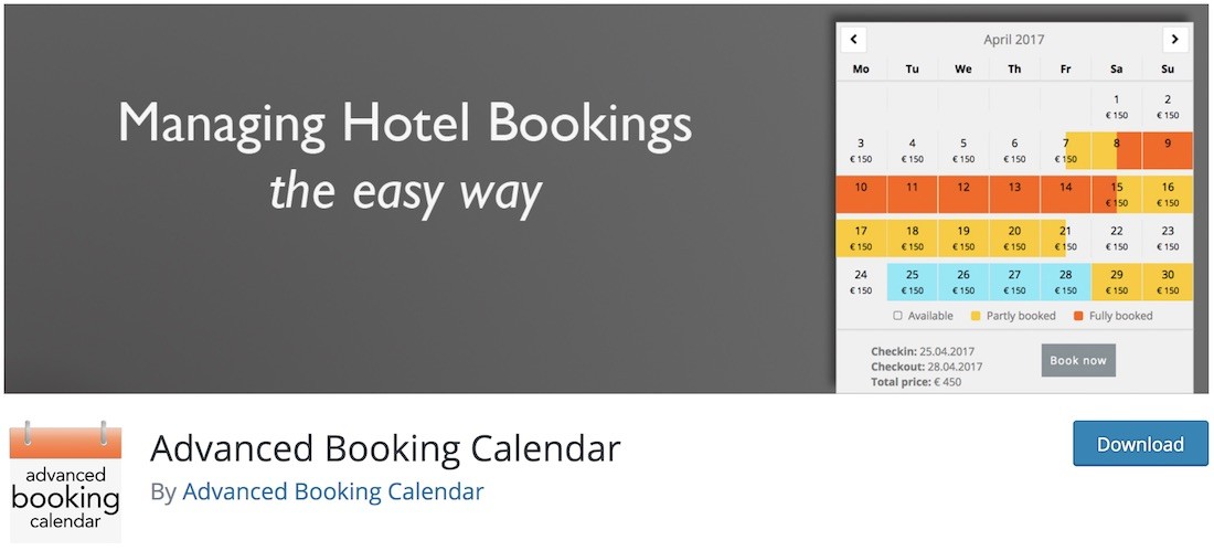 zaawansowany kalendarz rezerwacji bezpłatna wtyczka wordpress