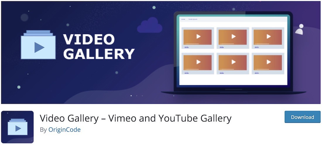 vimeo 和 youtube 画廊免费的 wordpress 插件