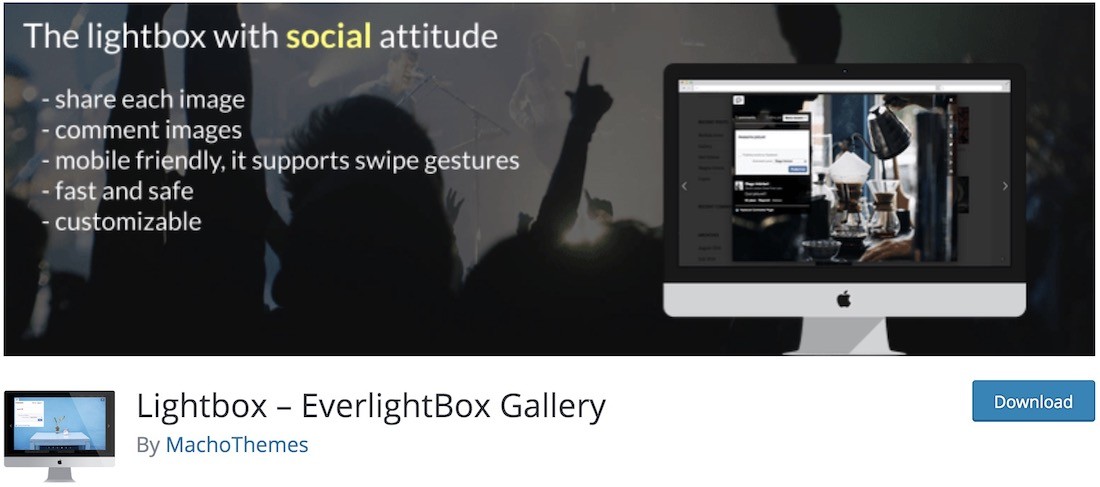 everlightbox 免费的 wordpress 画廊插件