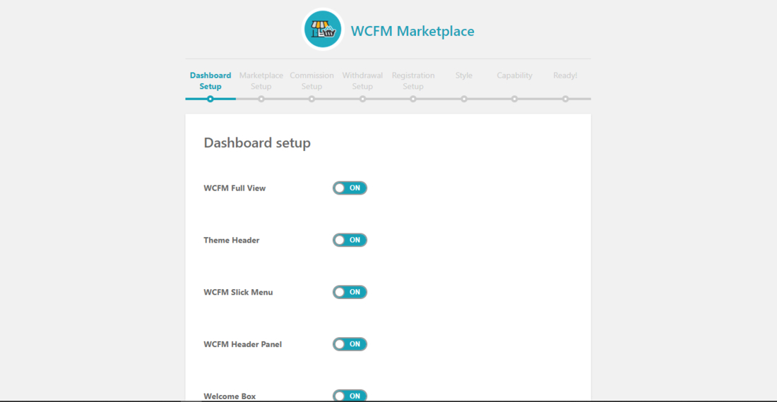 WCFM Marketplace – Melhor página de configuração do Multivendor Marketplace para WooCommerce