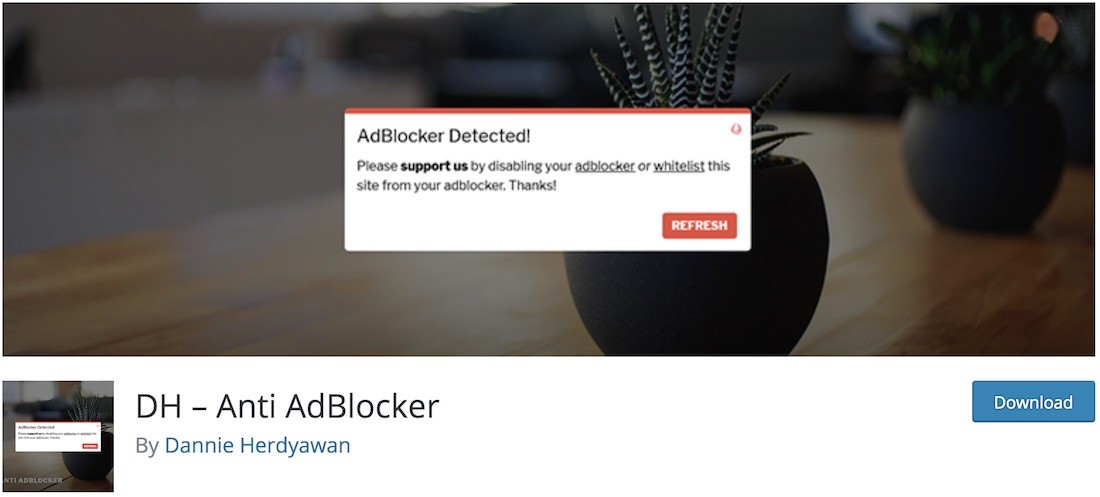 wtyczka dh anty adblocker