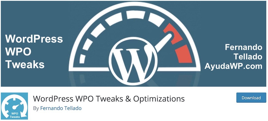 wpo ajusta o plugin wordpress