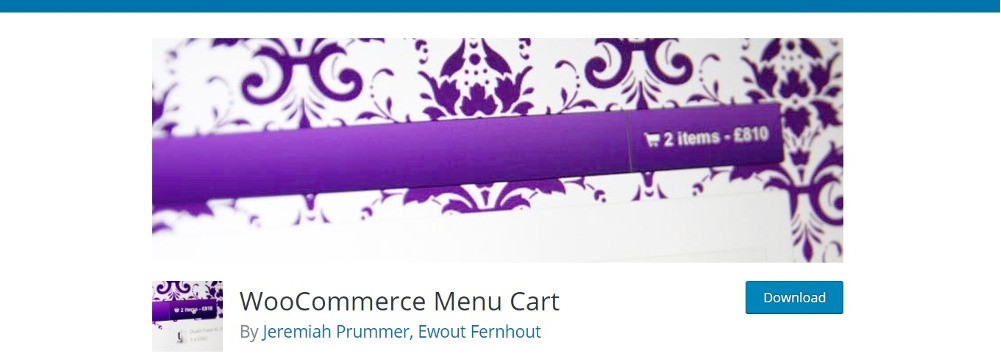 Carrinho de menu WooCommerce