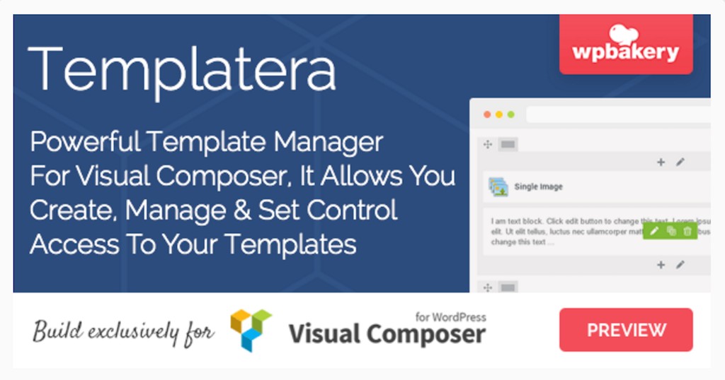 Templatera Menedżer szablonów dla WPBakery Page Builder WordPress