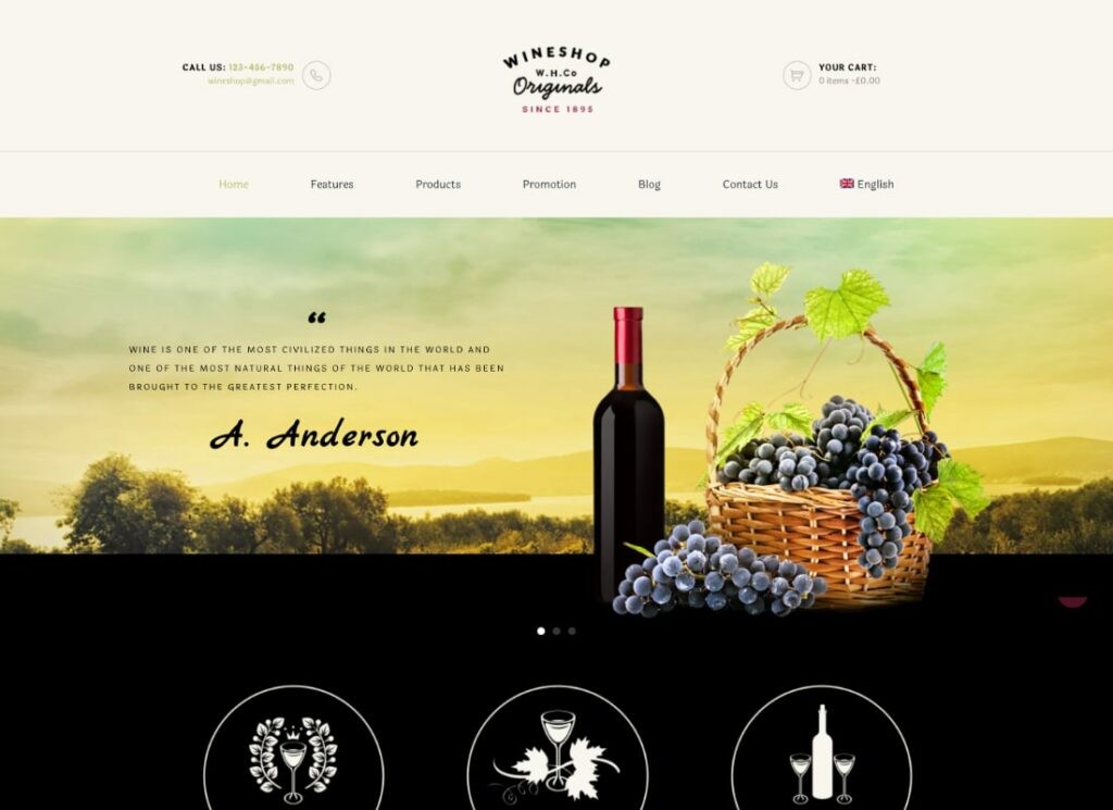 酒铺 | Food & Wine Online Delivery Store WordPress 主题