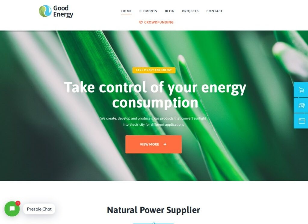 Boa Energia | Tema WordPress Ecology & Renewable Power Company