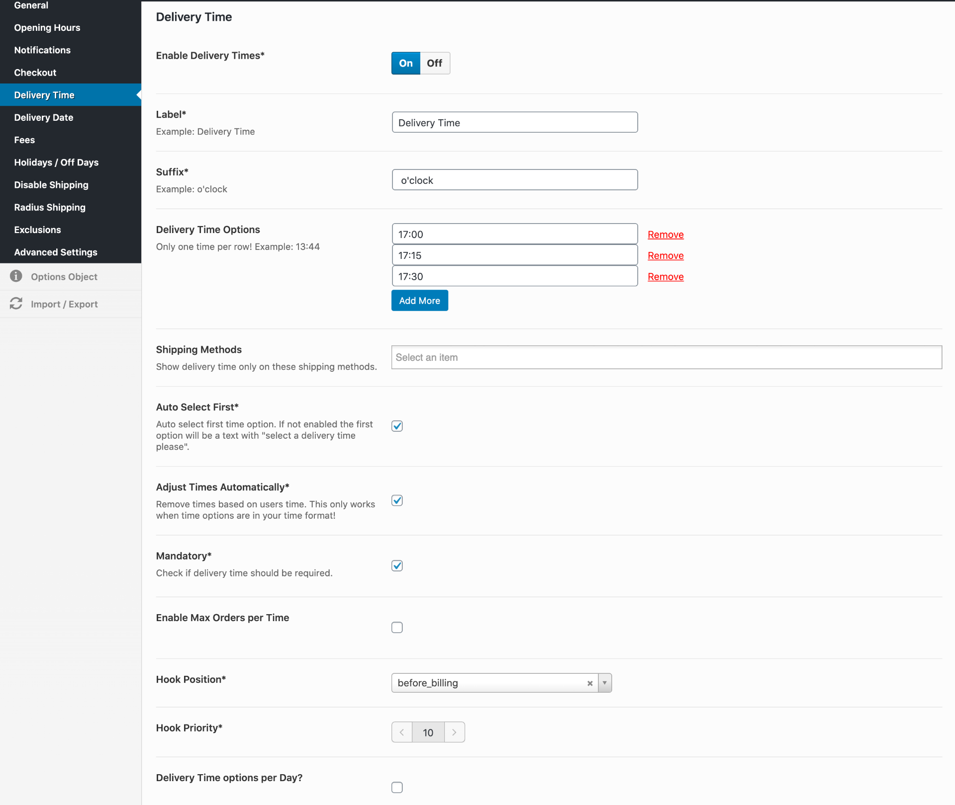 Plugins detalhados de data de entrega do WooCommerce