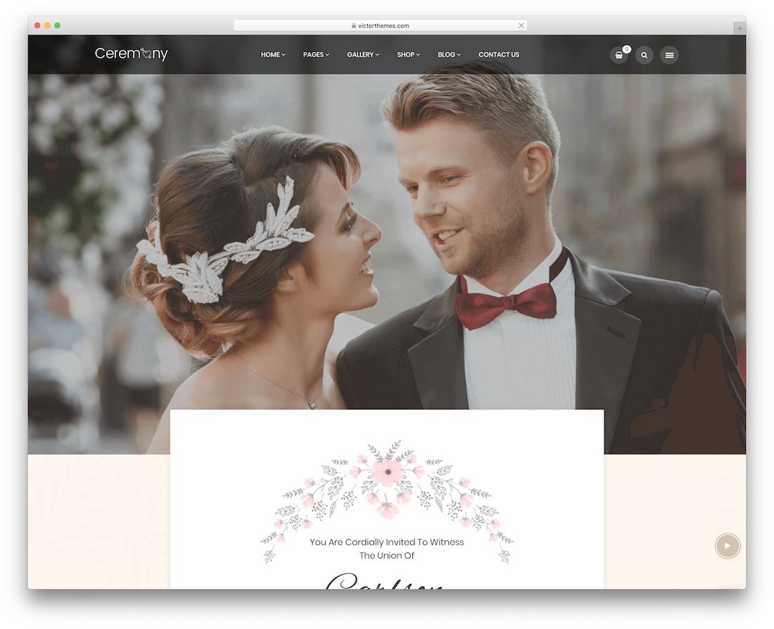 ceremonia tema wordpress