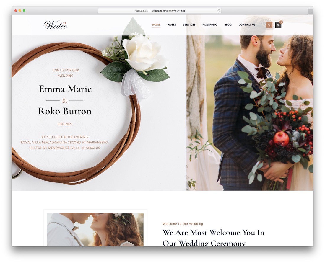 tema de boda wedco wordpress