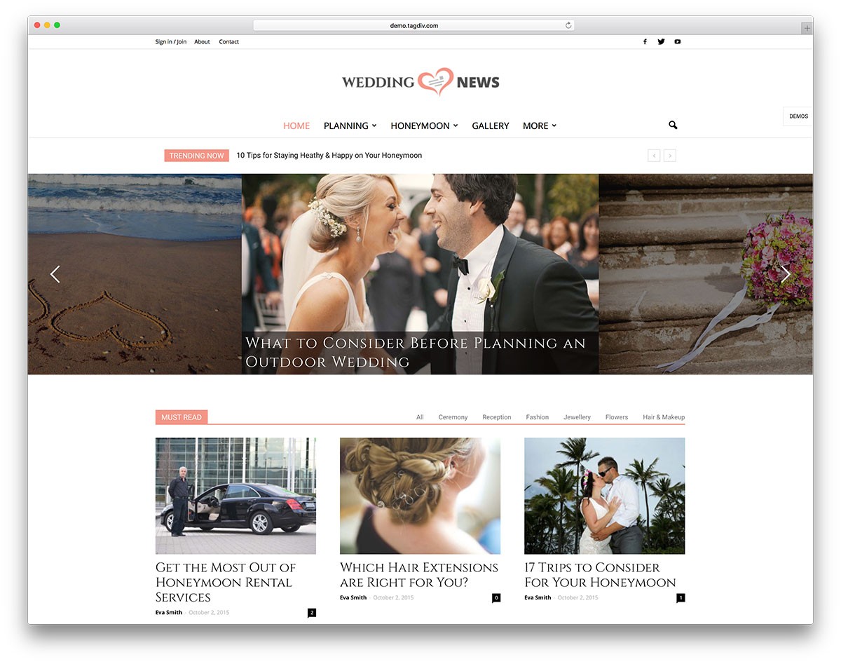 periódico-boda-wordpress-website-template