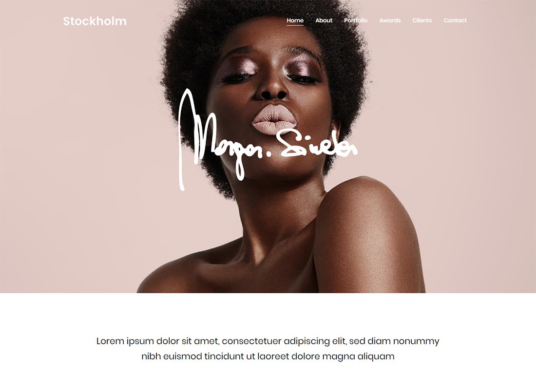 Stockholm Personal Branding WordPress-Thema