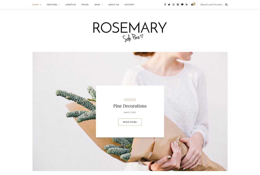 Rosemary Personal Branding WordPress-Theme