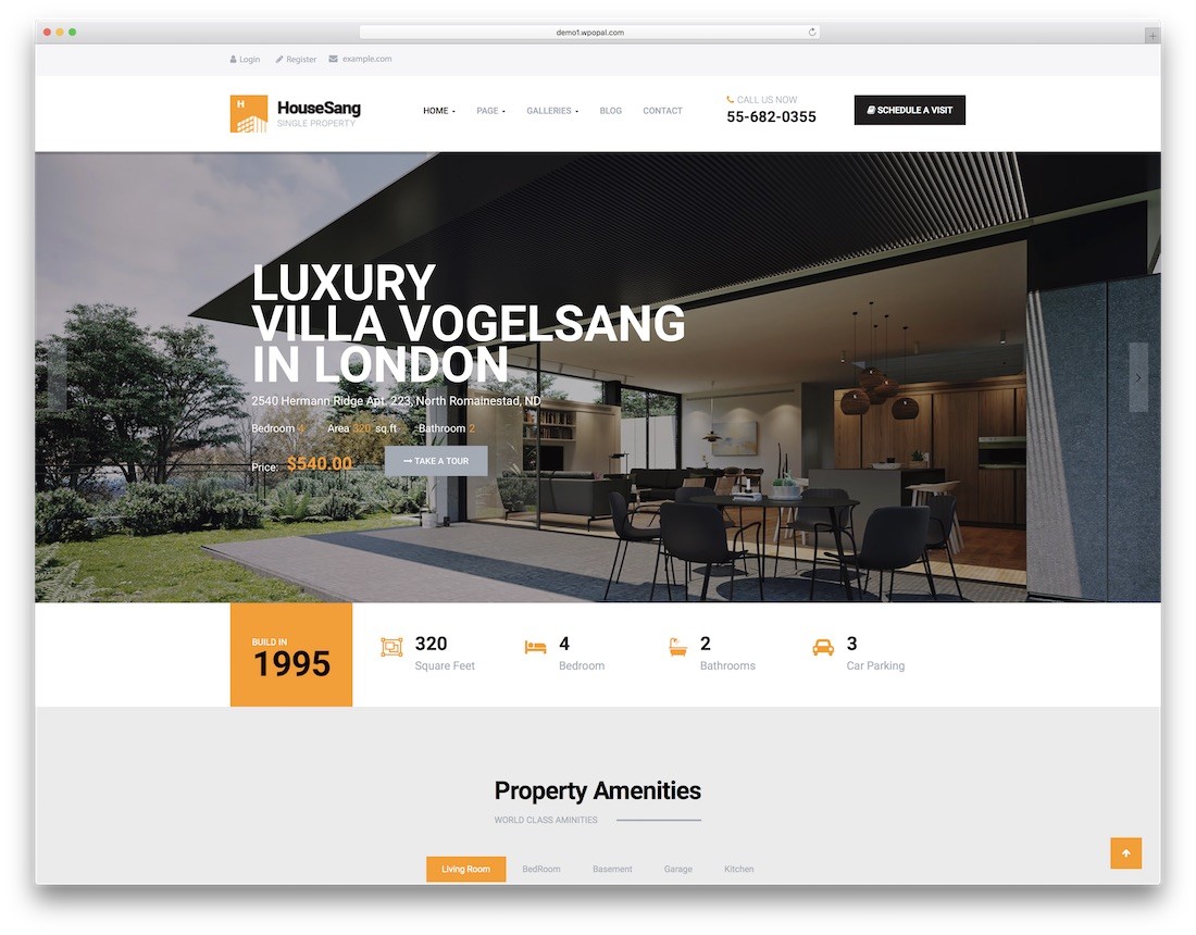 ธีม WordPress houseang realtor