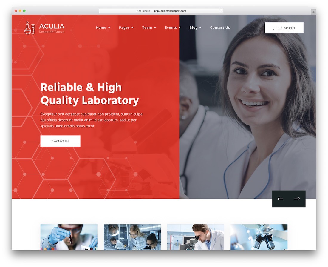 aculia 科学 wordpress 主题