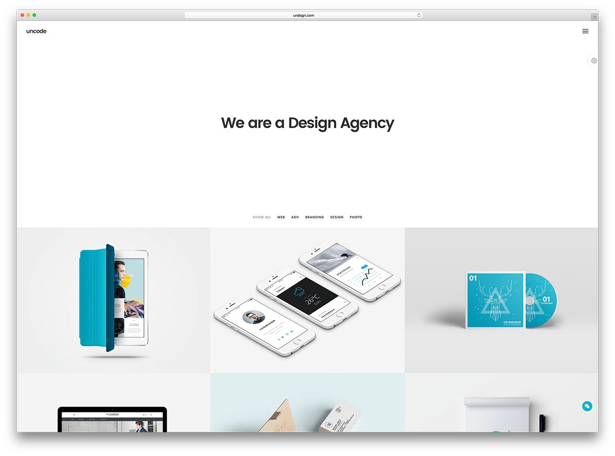 uncode-minimal-portfolio-website-template