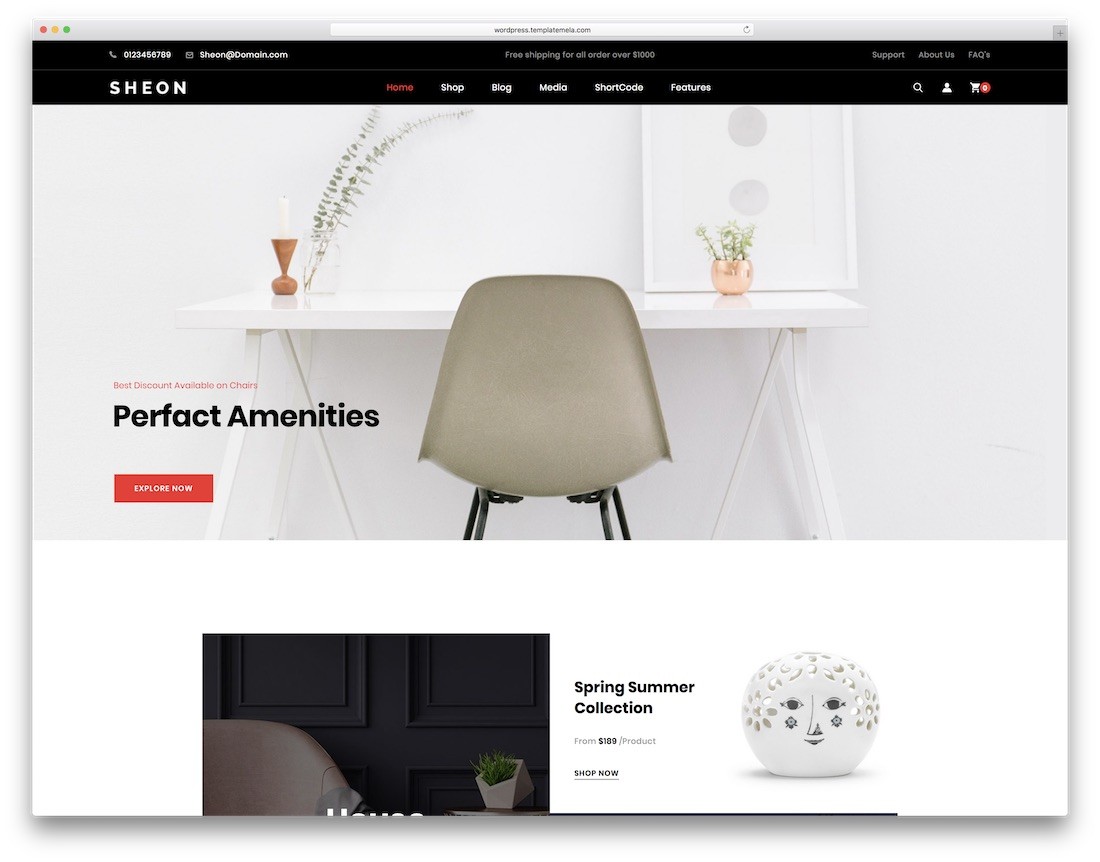 tema wordpress furnitur sheon