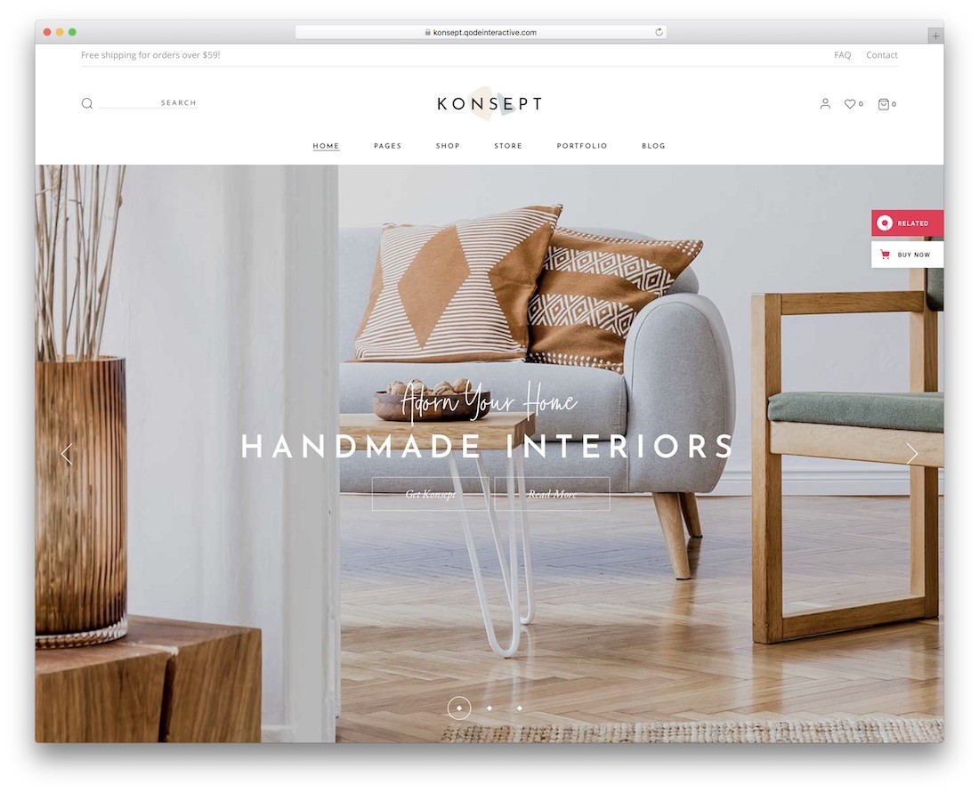 konsept furnitur tema wordpress