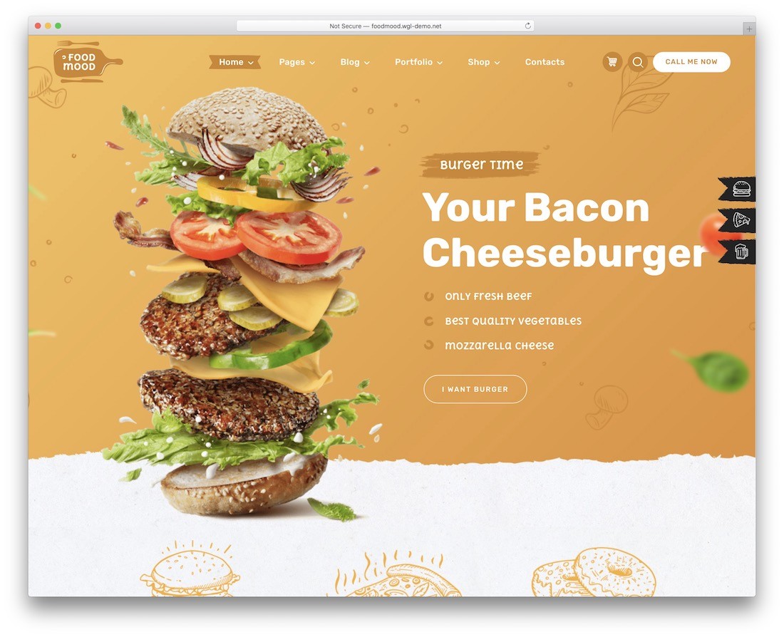 foodmood 食品卡车 wordpress 主题