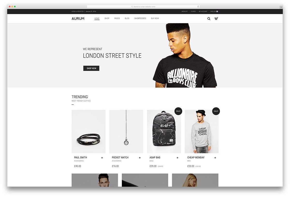 aurum-minimal-ecommerce-wp-tema