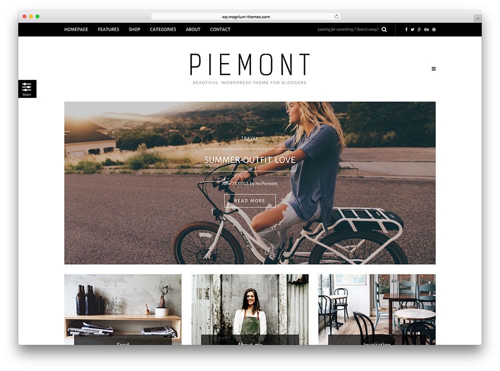 piemont - tema minimalista do blog wordpress