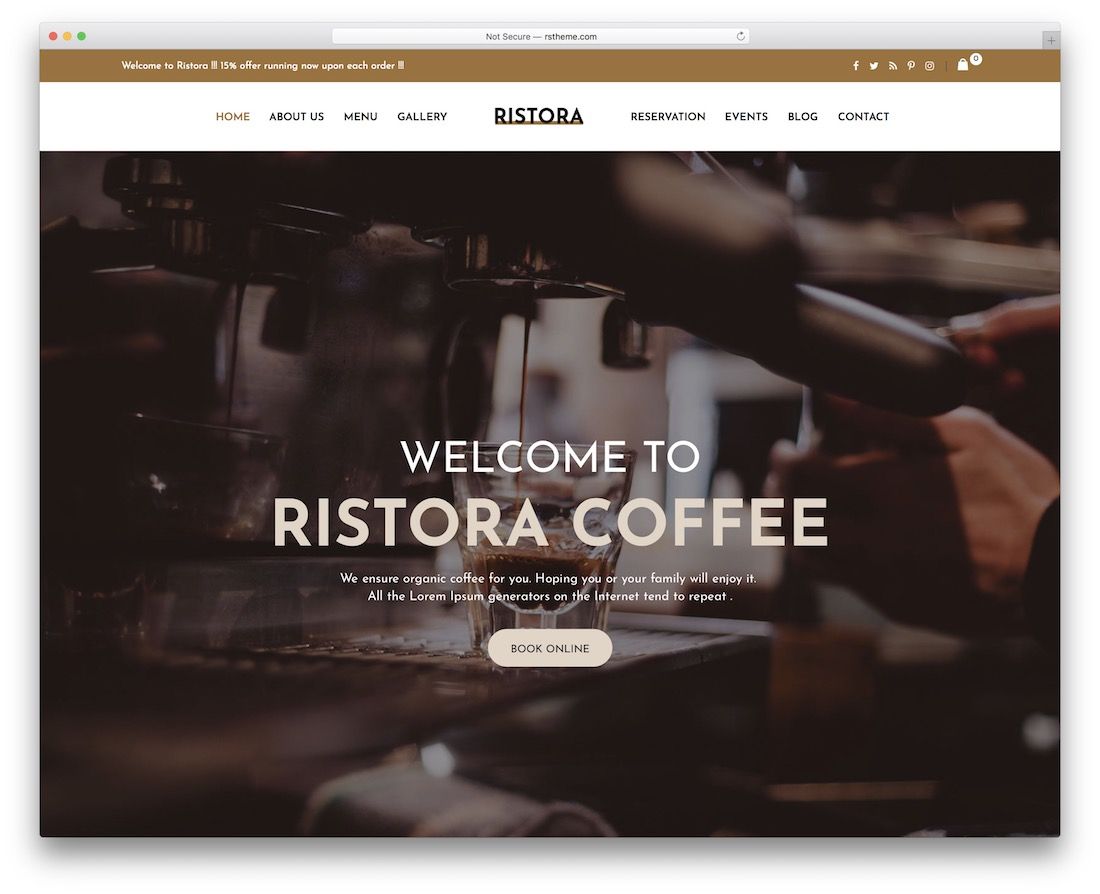 ristora wordpress 主题