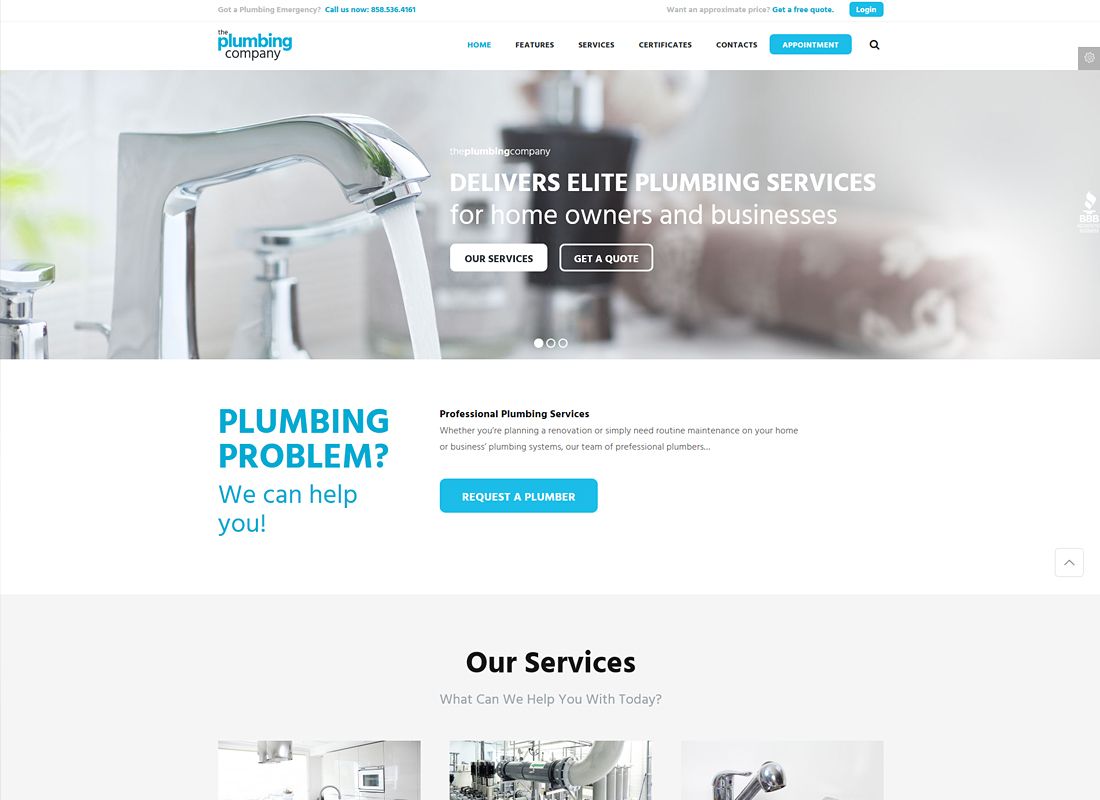 Plumbing - Repair, Building & Construction WordPress 主题