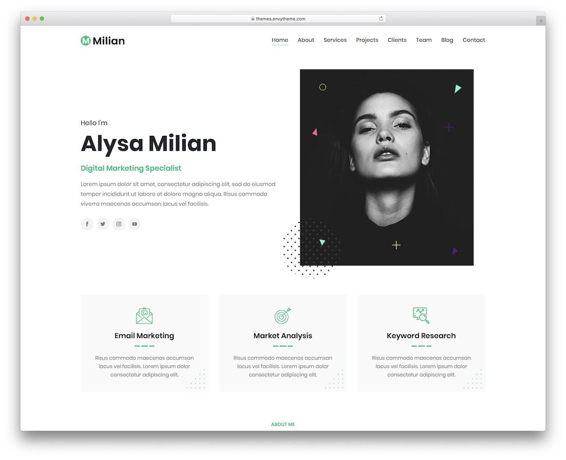 tema milian wordpress para freelancers