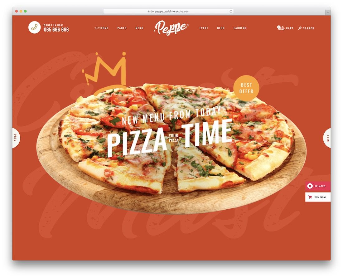 Don Peppe Pizza House motyw wordpress