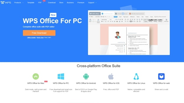 Strona główna WPS Office