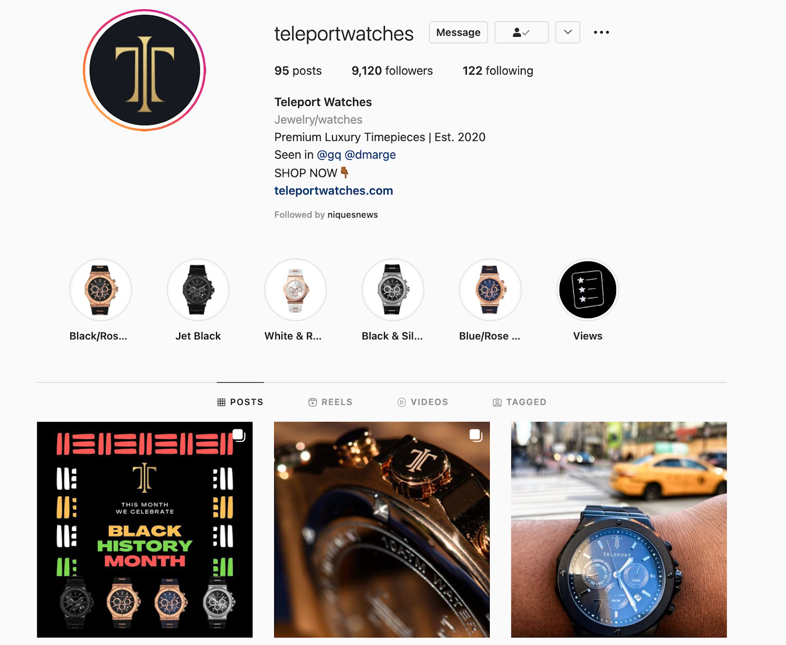 Najlepsze marki na Instagramie: Teleport Watches