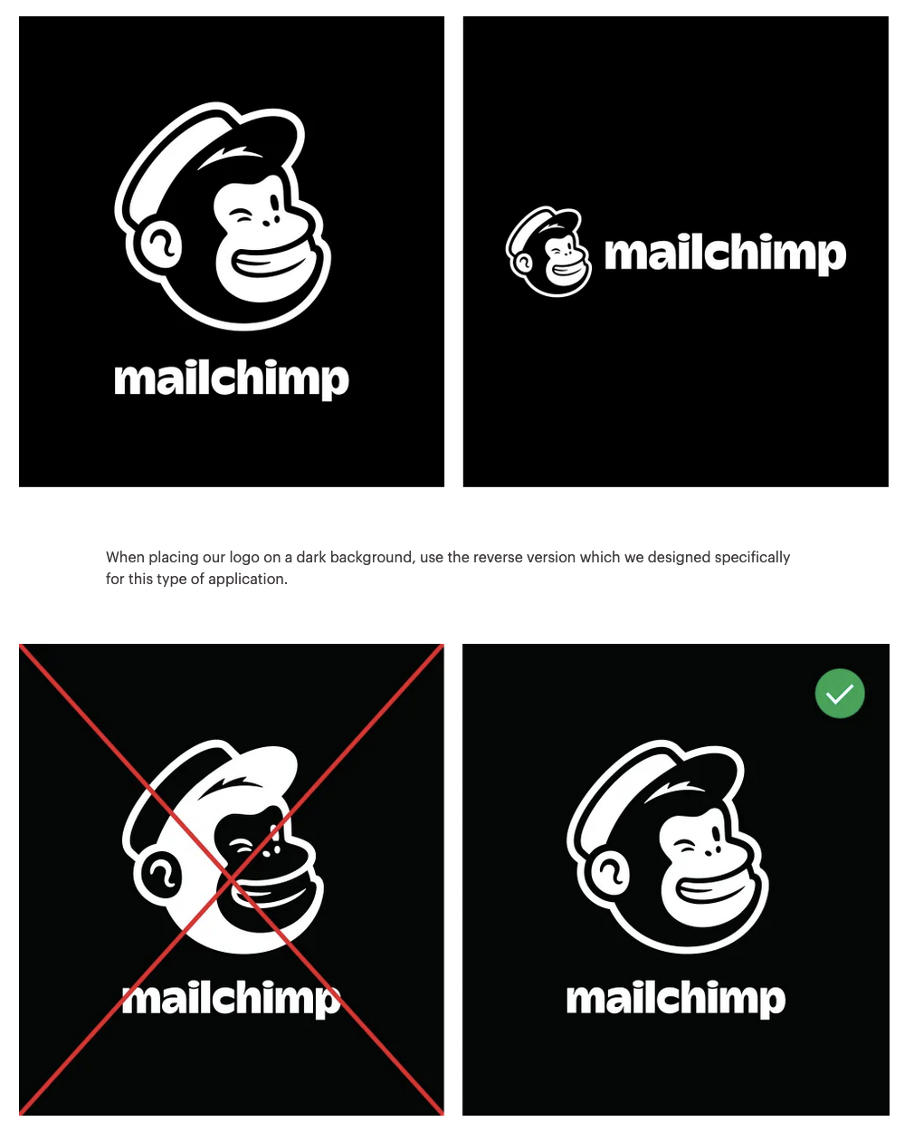 Linee guida del marchio Mailchimp