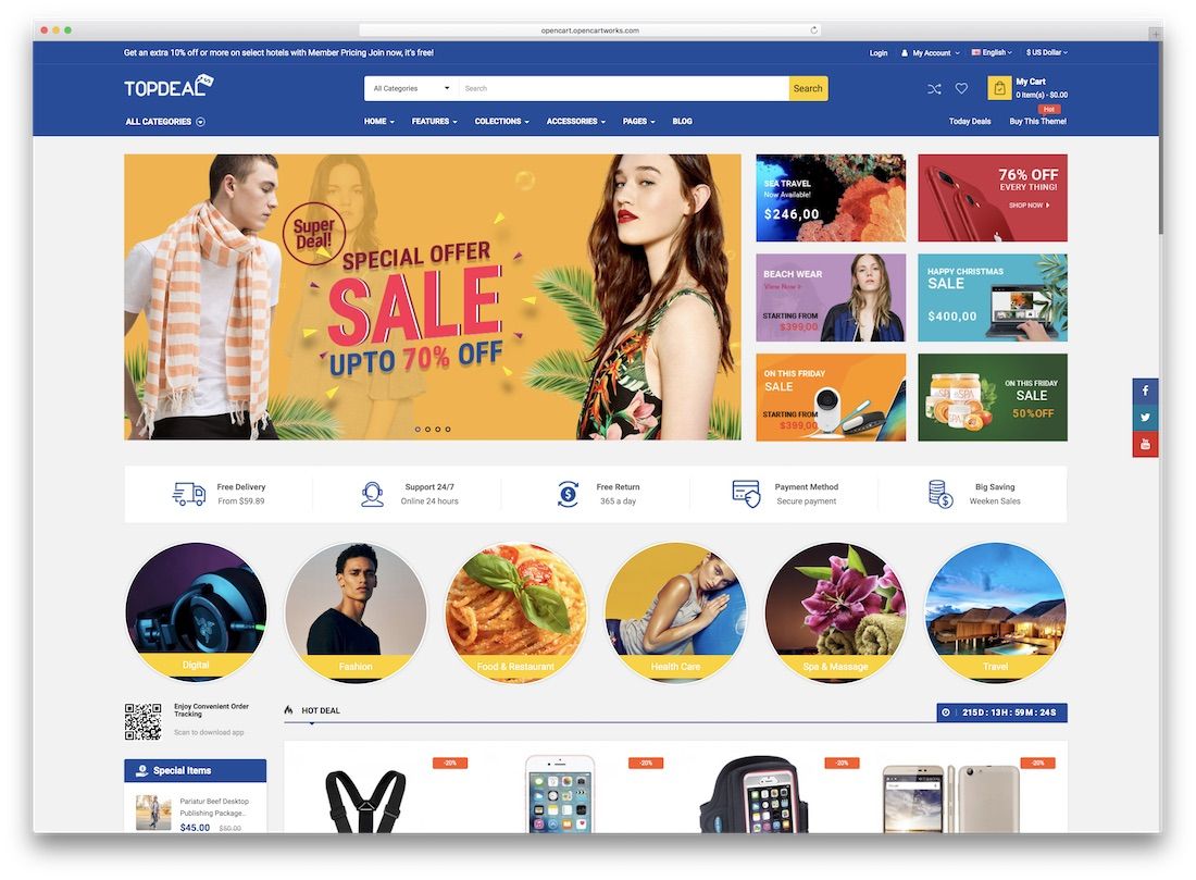 tema topdeal opencart