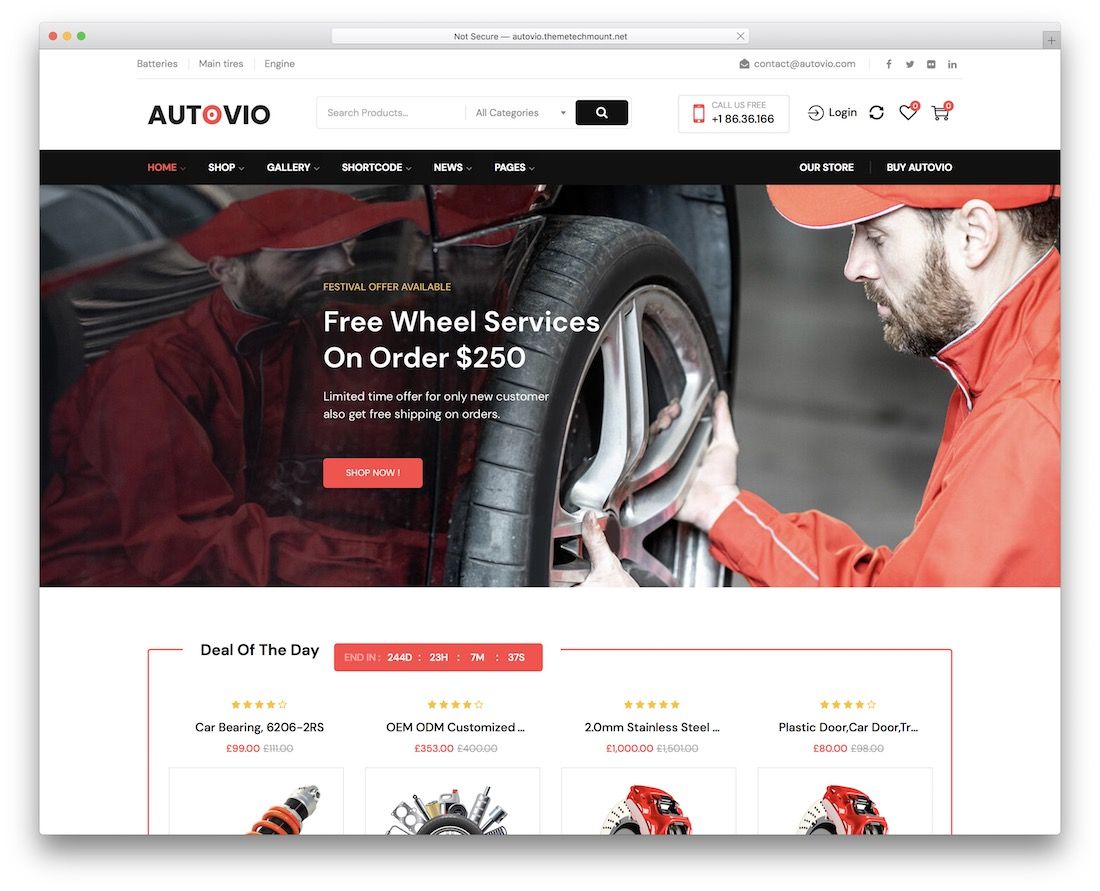 autovio ยานยนต์ wordpress ธีม