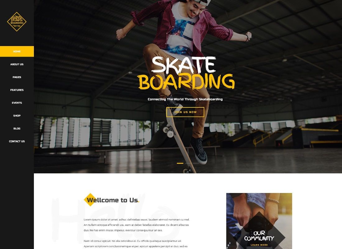 Skateboard | Komunitas Skateboard & Toko Tema WordPress