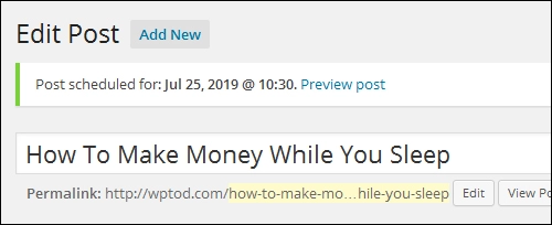 How To Schedule WP Posts
