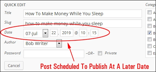 How To Schedule WordPress Blog Posts