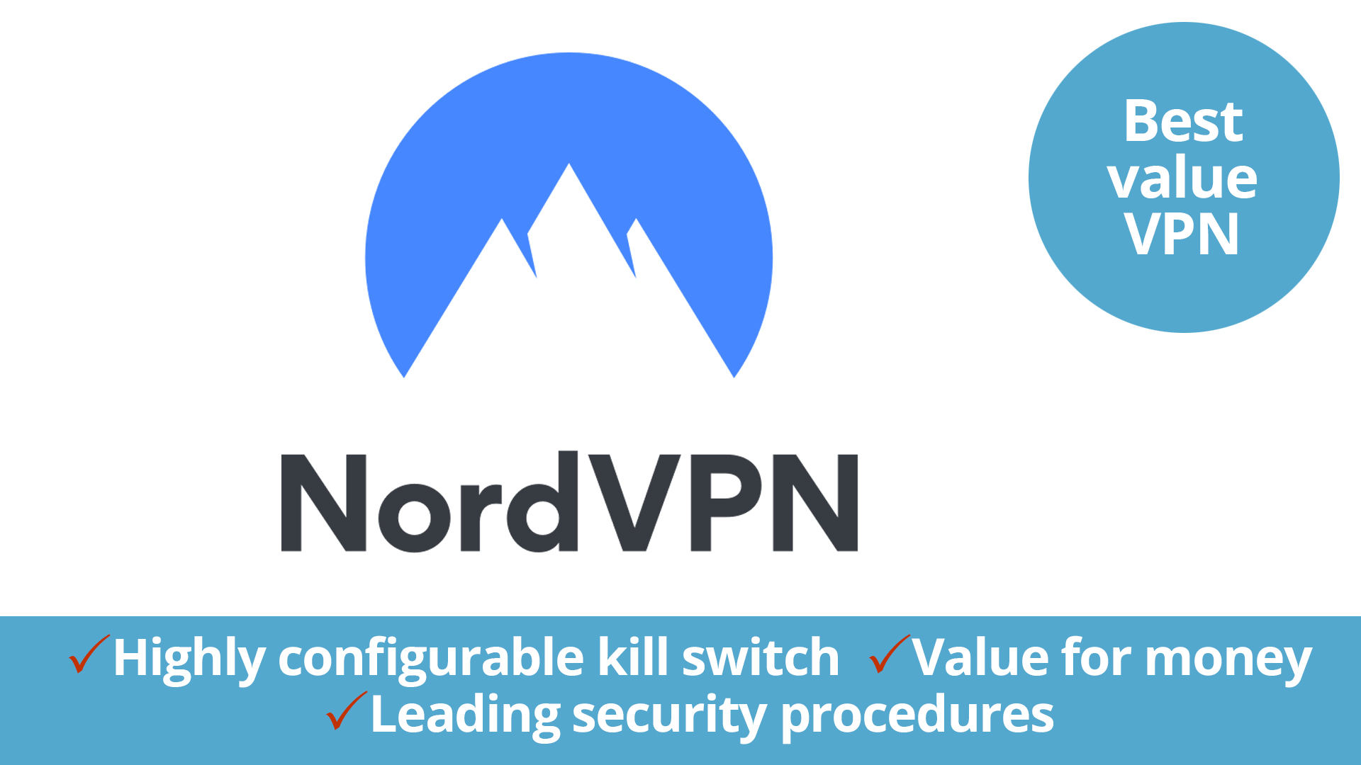 en iyi vpn için nordvpn logosu