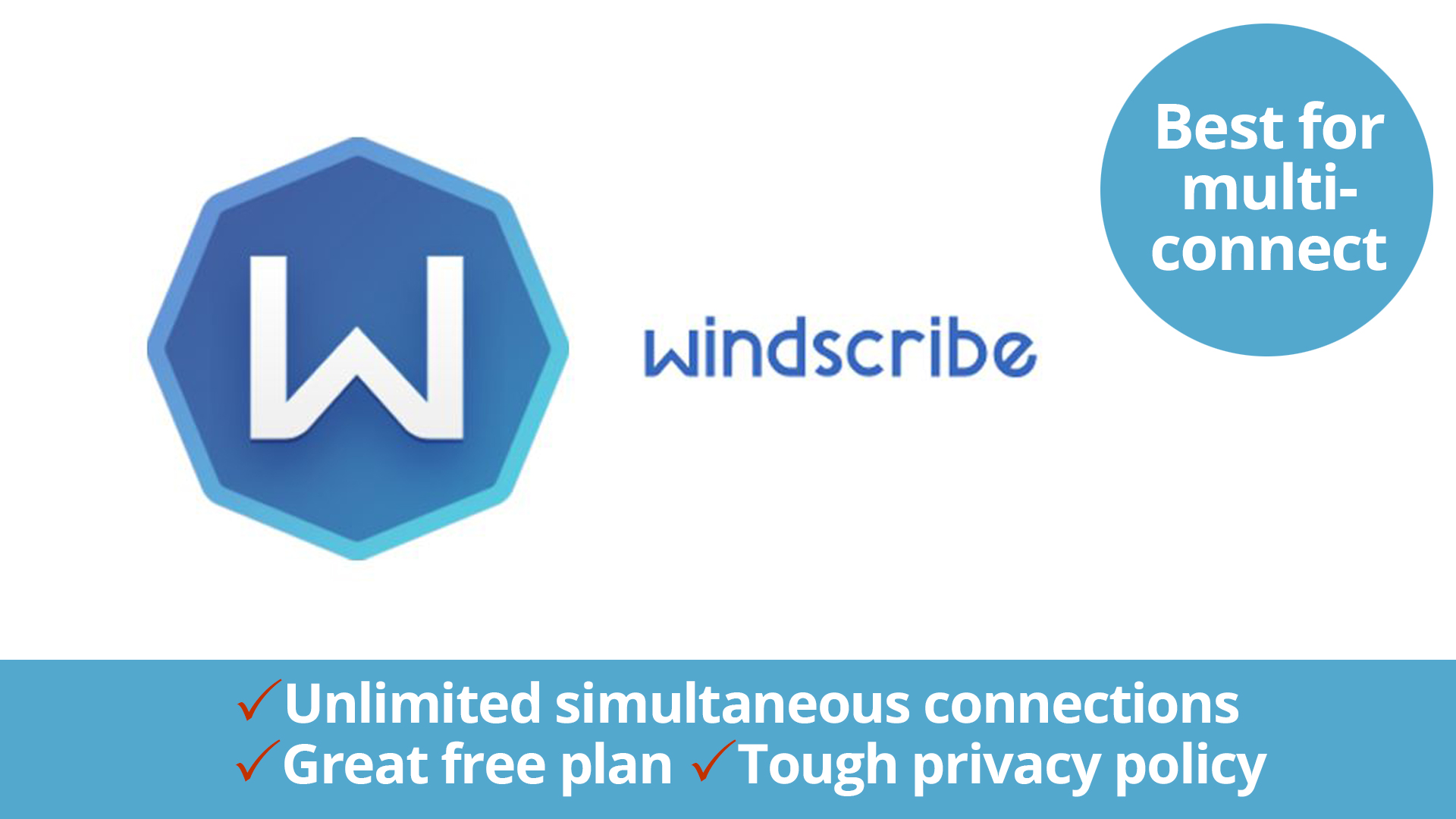 โลโก้ Windscribe