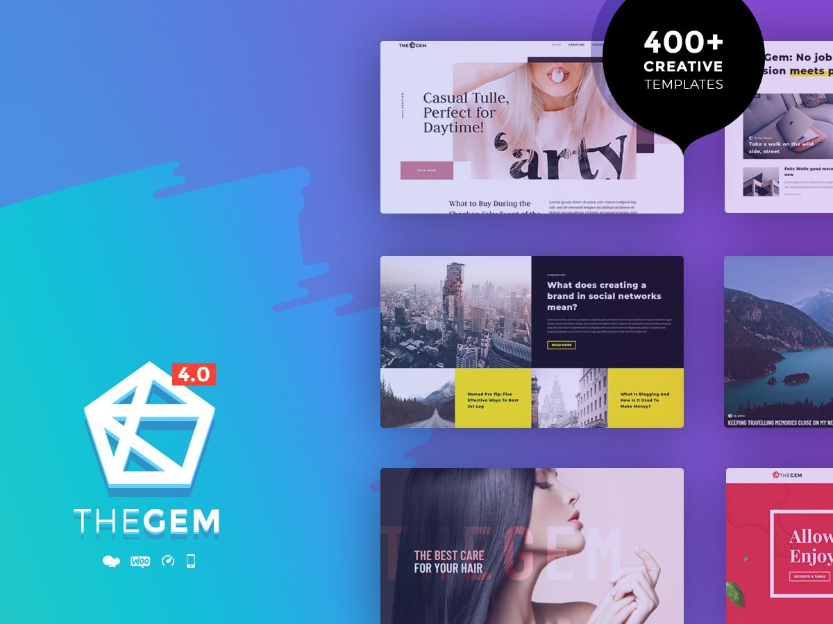 TheGem güzel çok amaçlı iş teması