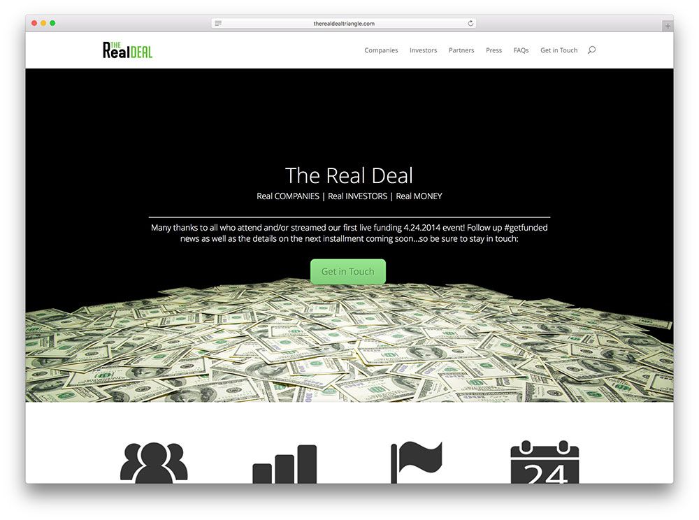 therealdealtriangle-startup-website-based-on-divi