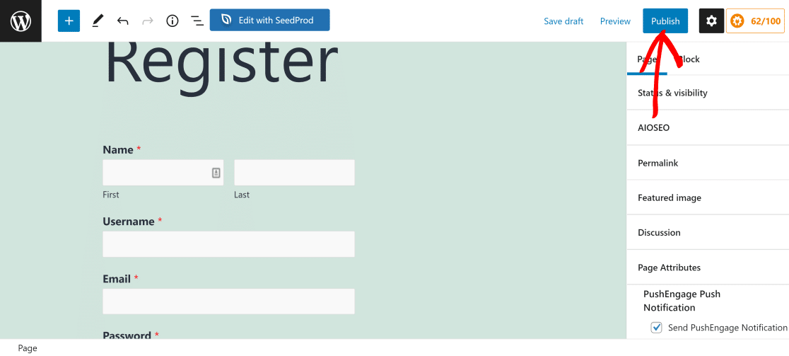 Formular de înregistrare încorporat