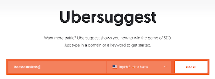 Ubersuggest for Improving SEO Keyword Rankings