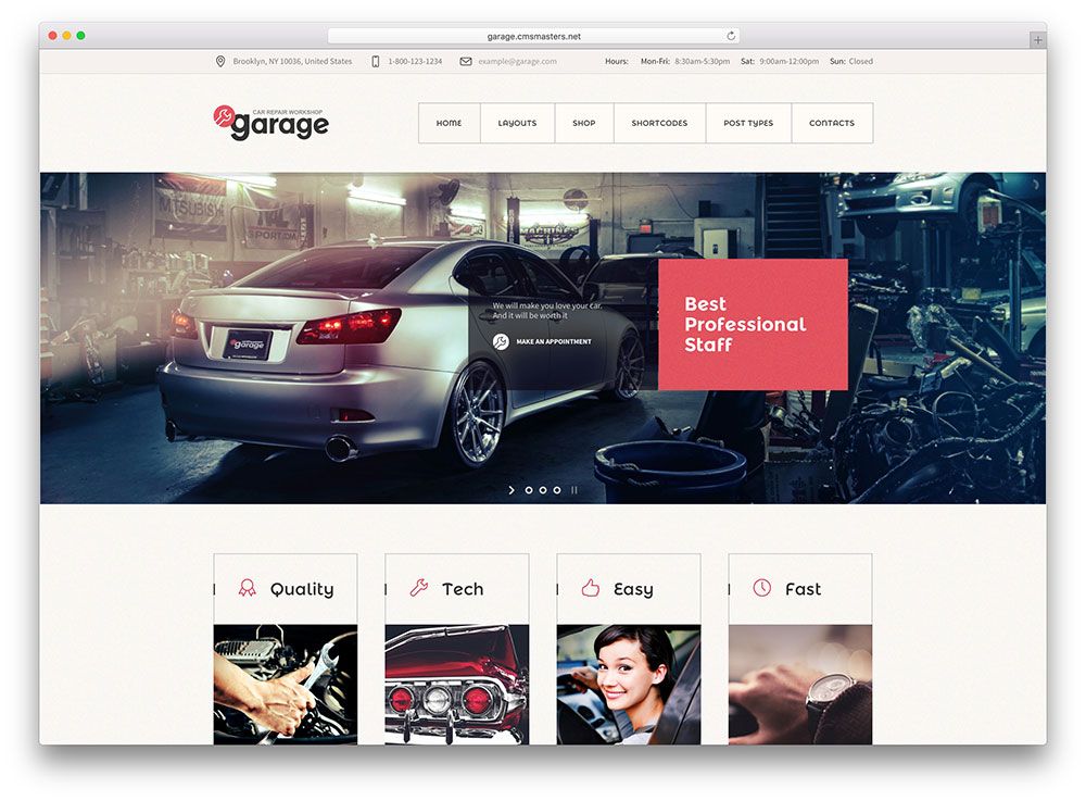 Garage-Auto-Reparatur-Workshop-Thema