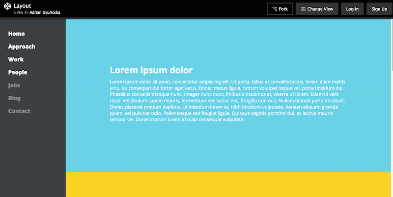 Belo layout CSS3