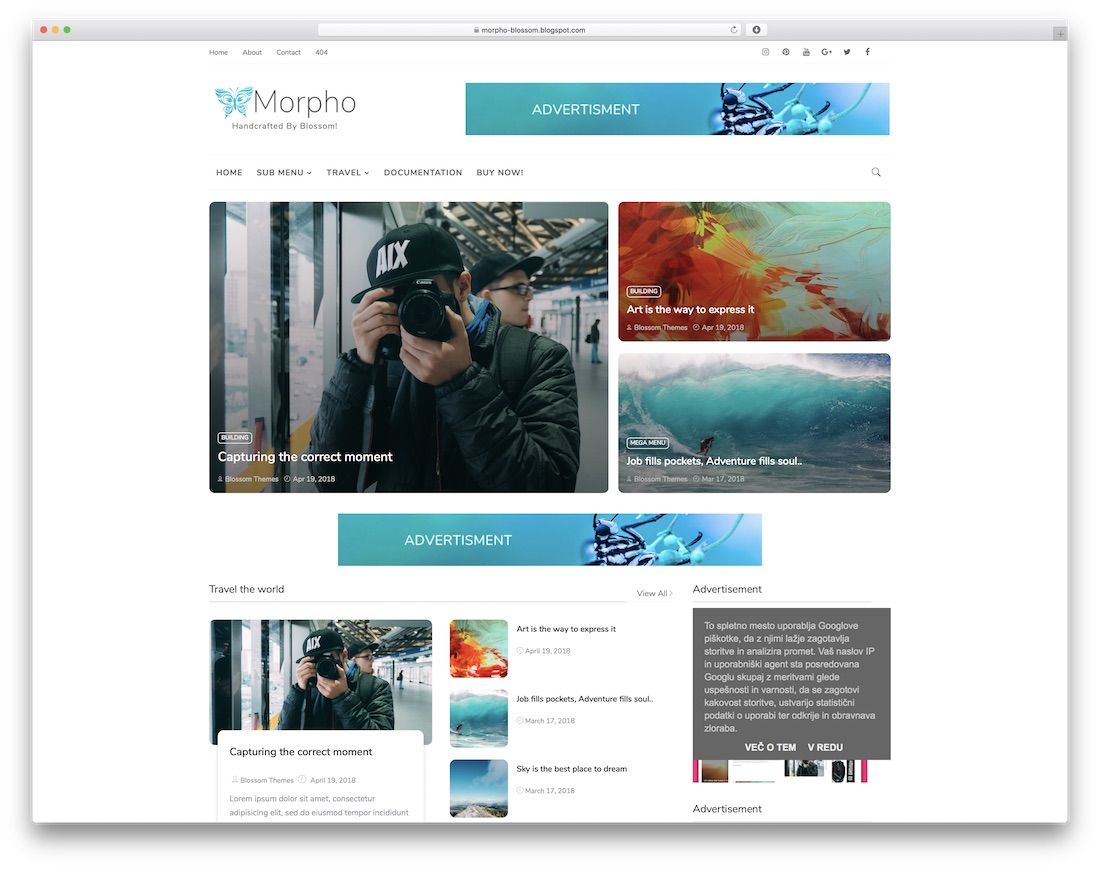 template blogger gratis morpho